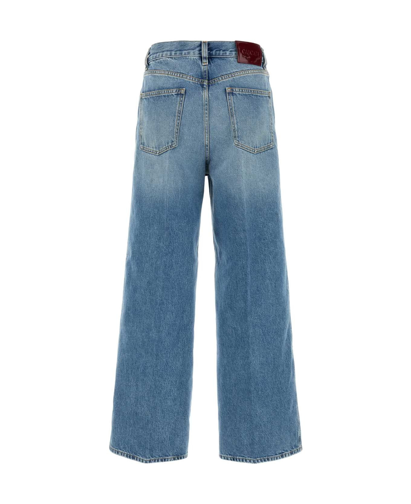 Denim Wide-leg Jeans - 2