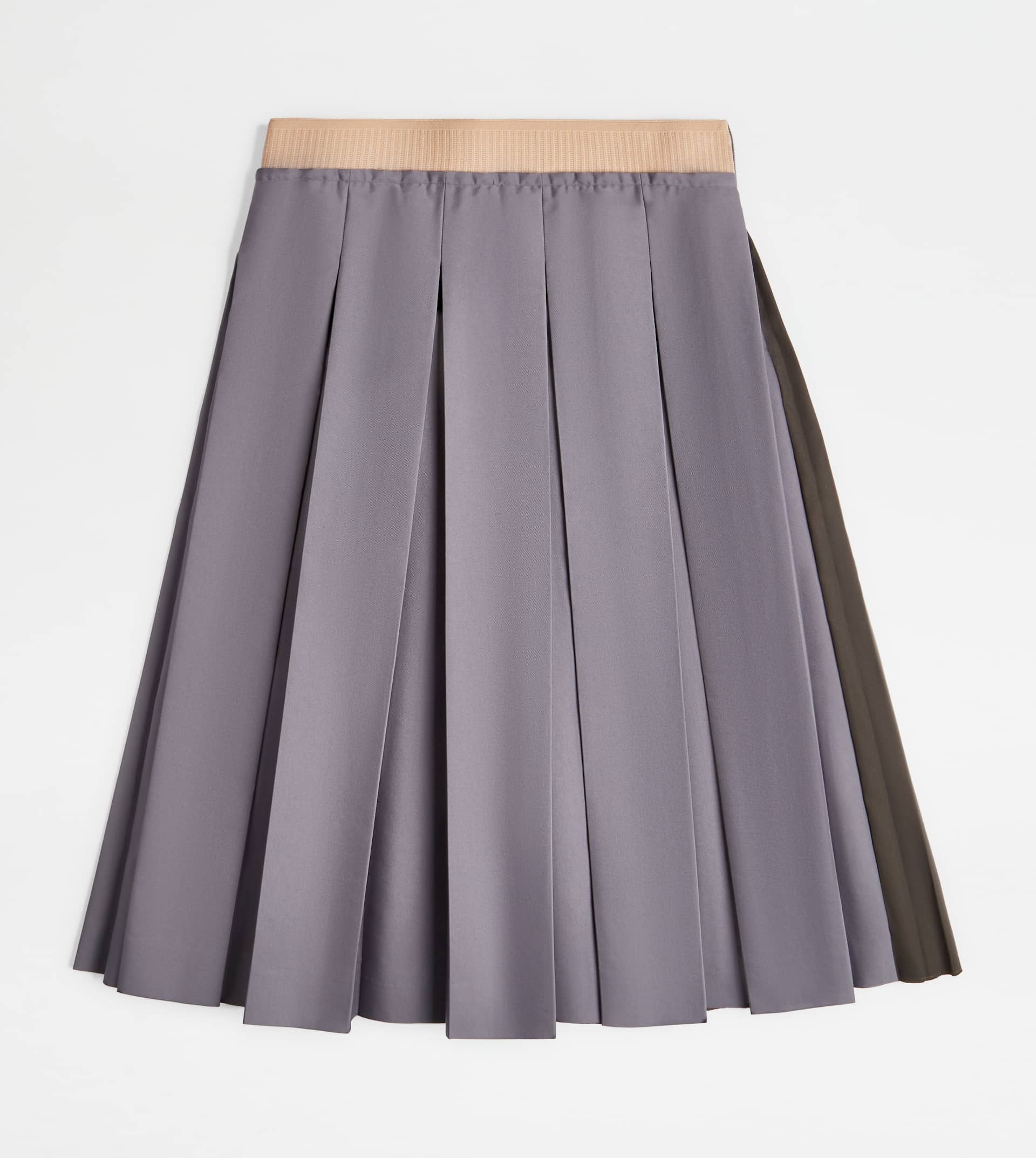 PLEATED SKIRT - GREY, BLACK - 1