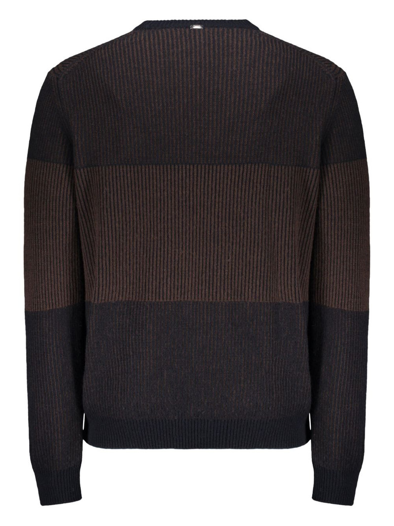 Herno ribbed colour-block sweater outlook