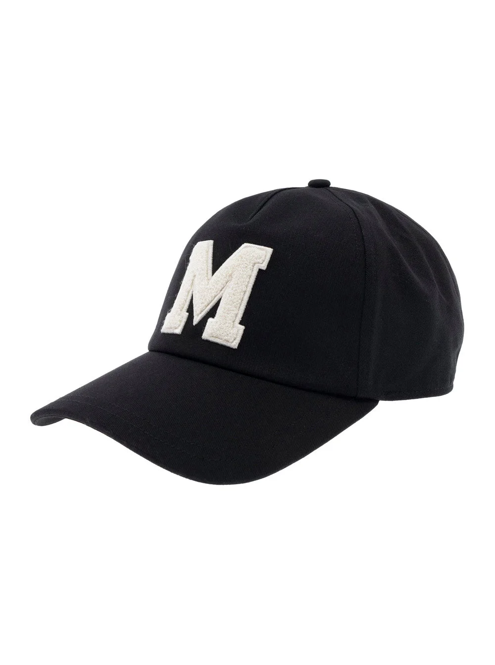 Moncler Men Black Baseball Cap With Logo On The Front And Logo Patch On The Rear In Cotton Man - 1
