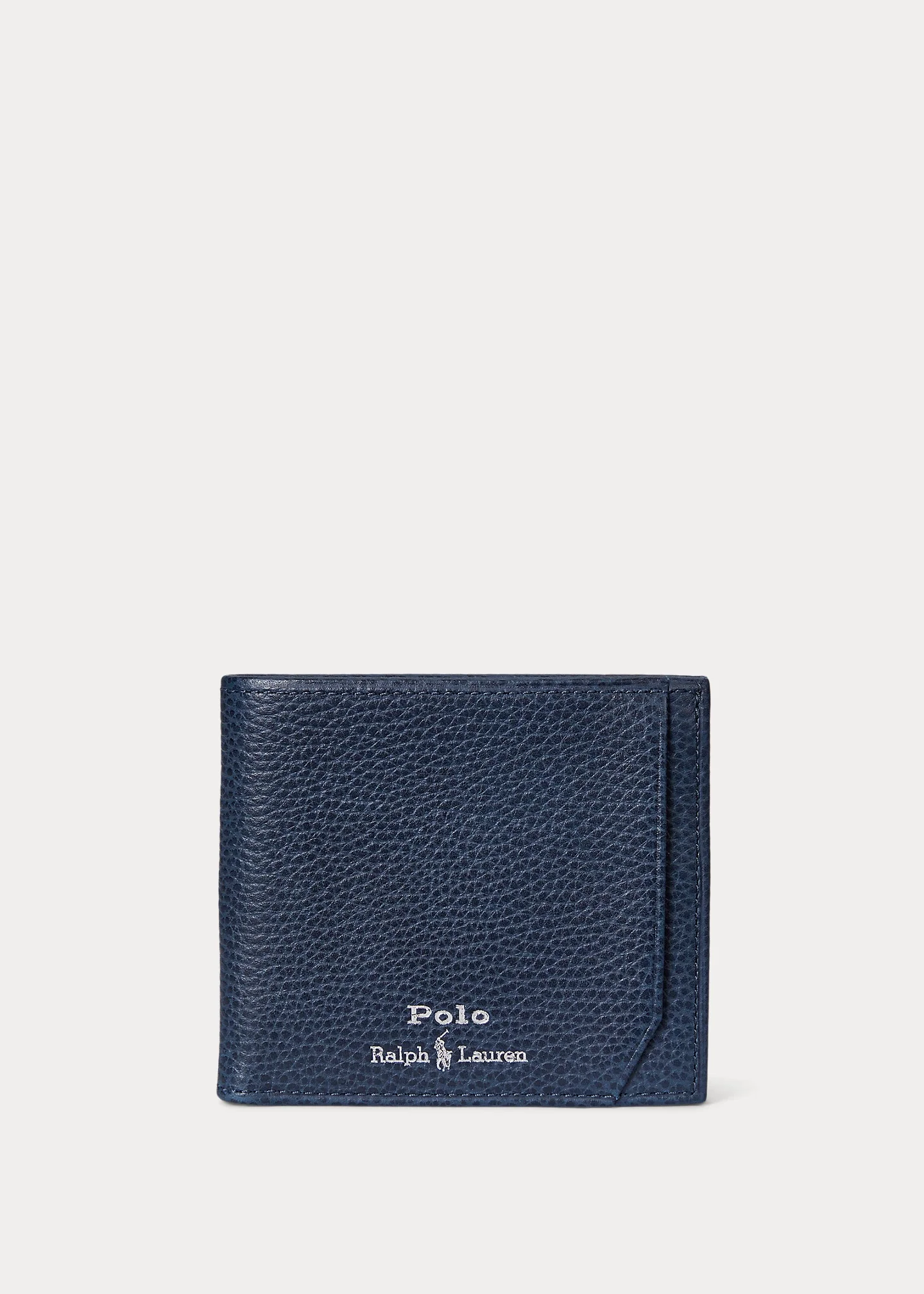 Pebbled Leather Billfold Wallet - 1