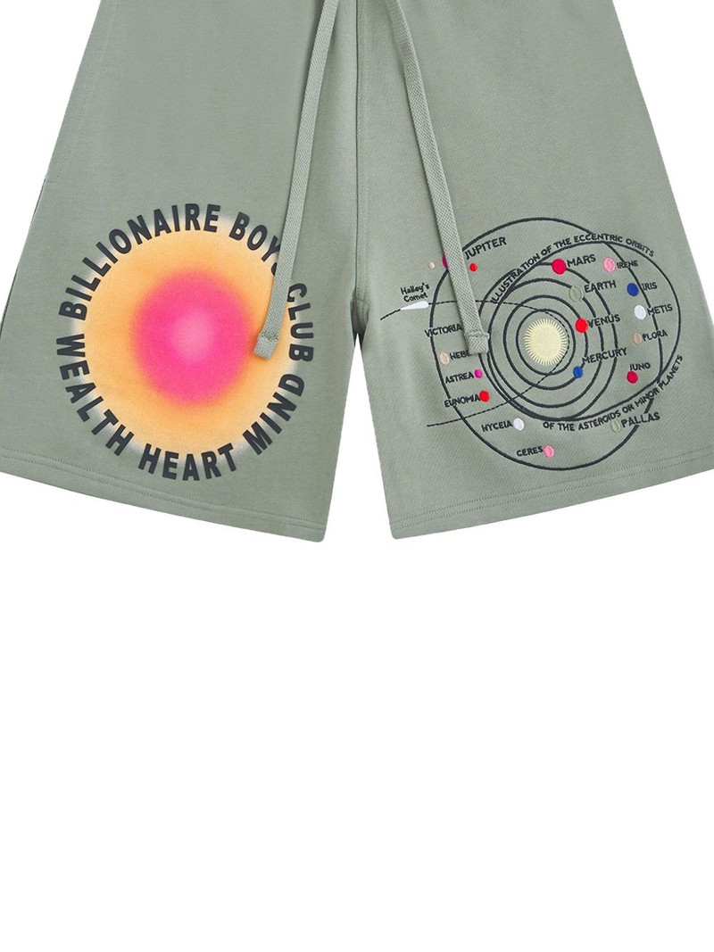 BILLIONAIRE BOYS CLUB Aura graphic-print shorts outlook