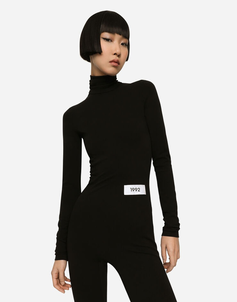 Stretch jersey Milano rib jumpsuit 4