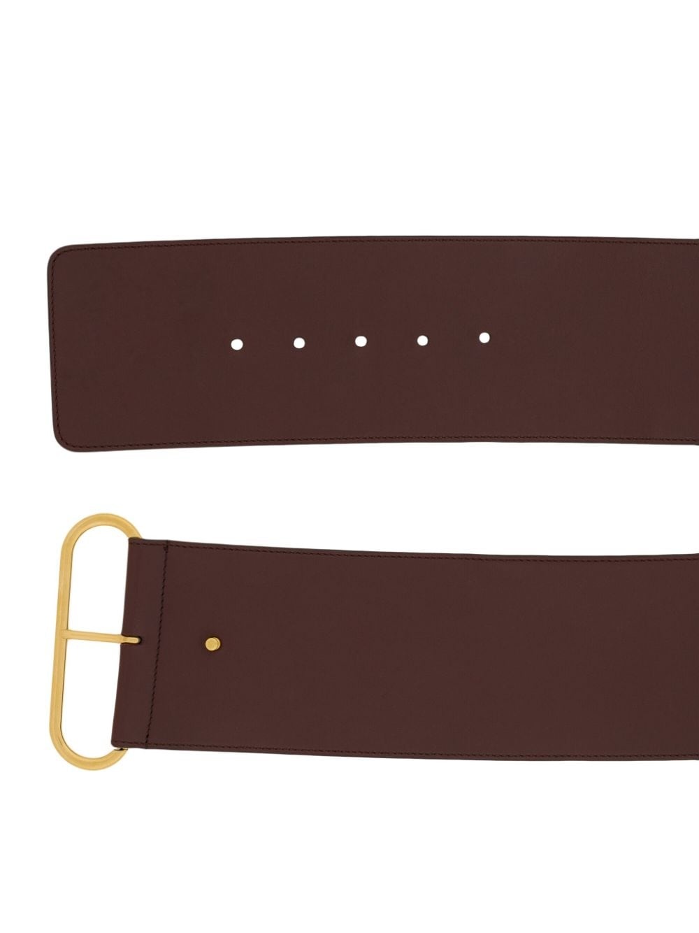 lacquered leather belt - 2