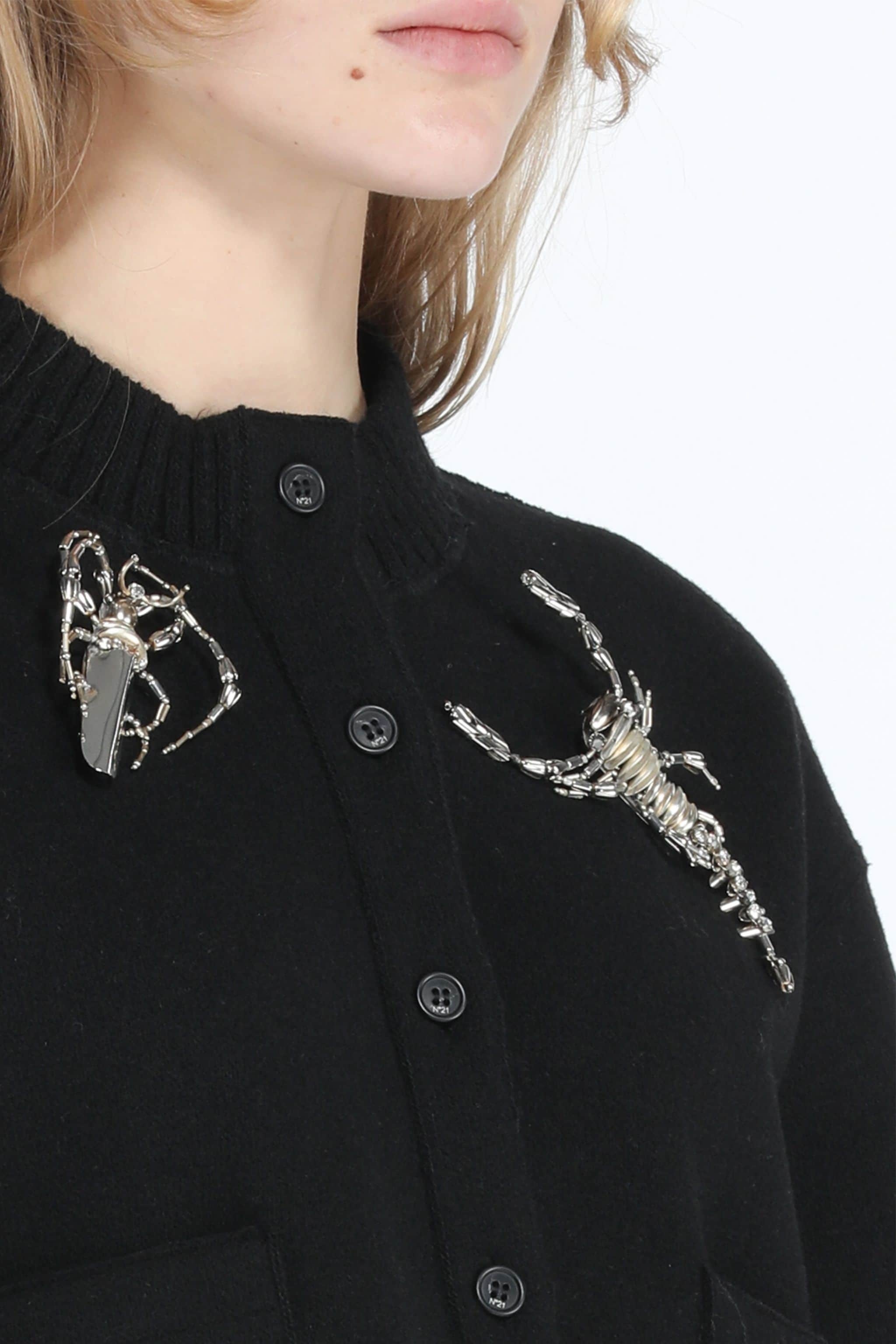 CRYSTAL-EMBELLISHED SCORPION BROOCH - 2