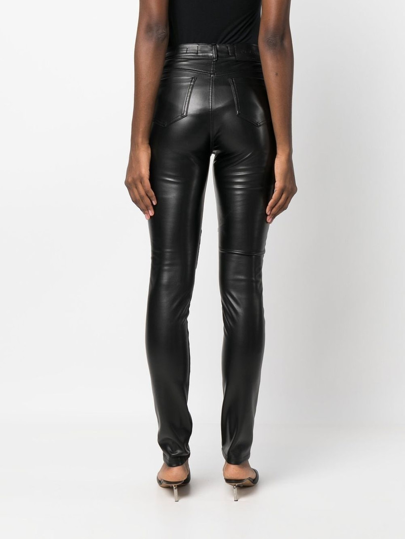 ribbed-knee high-waist leggings 4