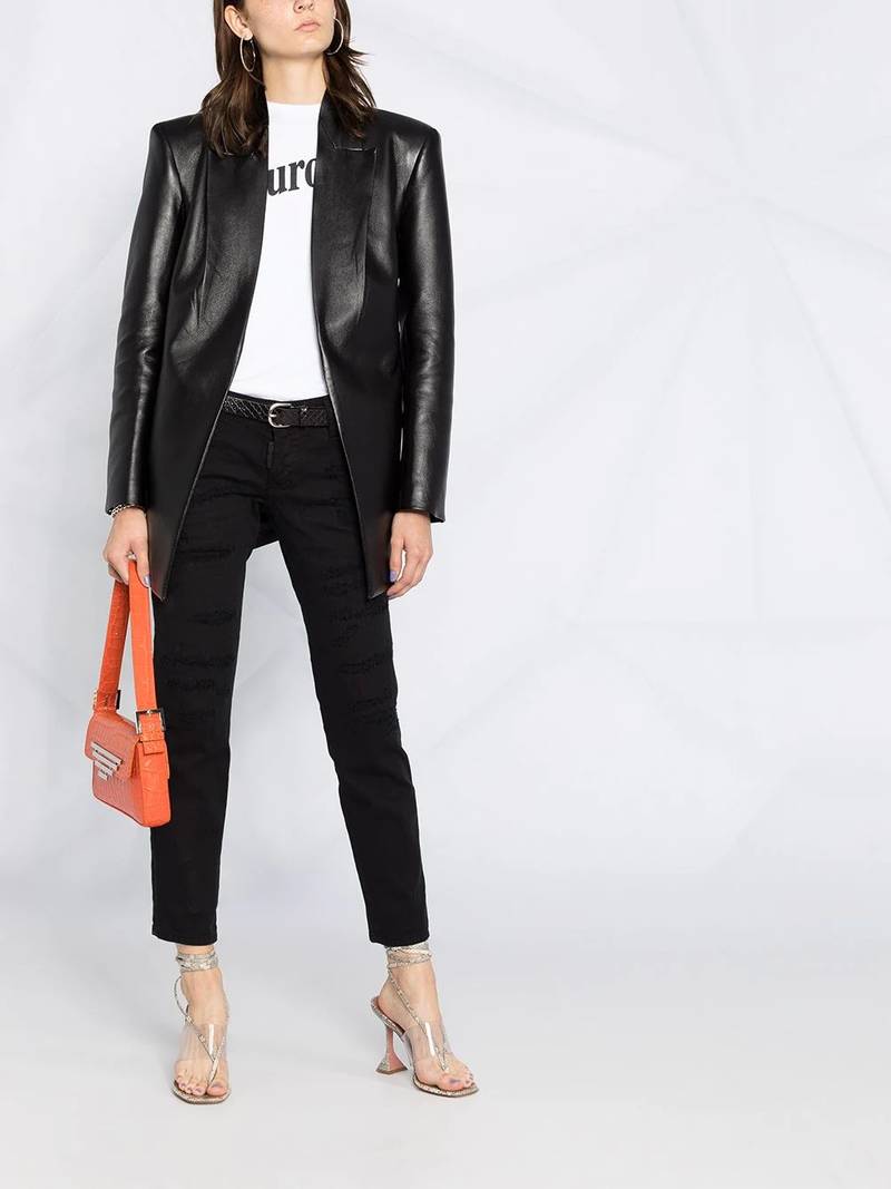 DSQUARED2 mid-rise cropped jeans outlook