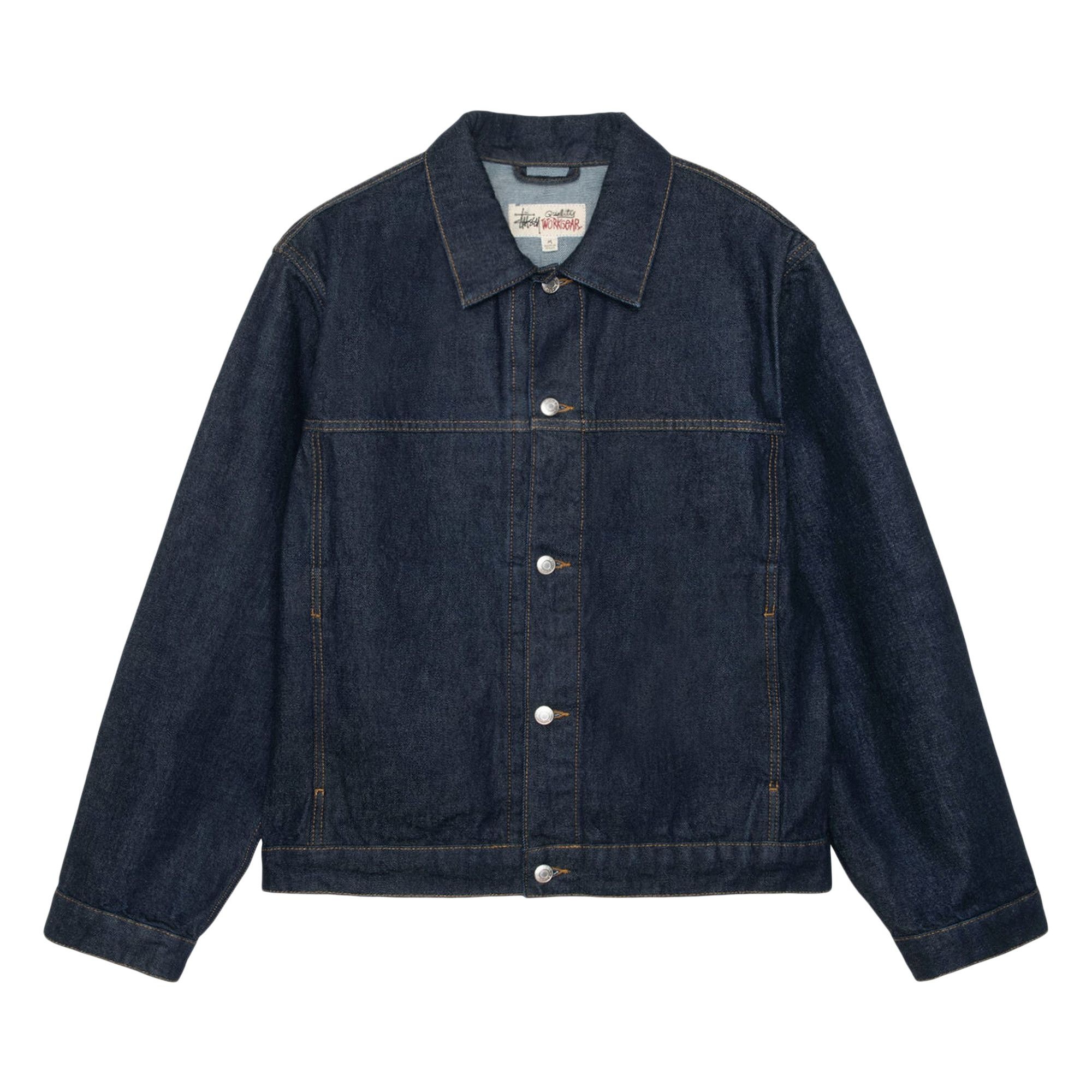 Stussy Trucker Denim Jacket 'Rinsed Indigo' - 1