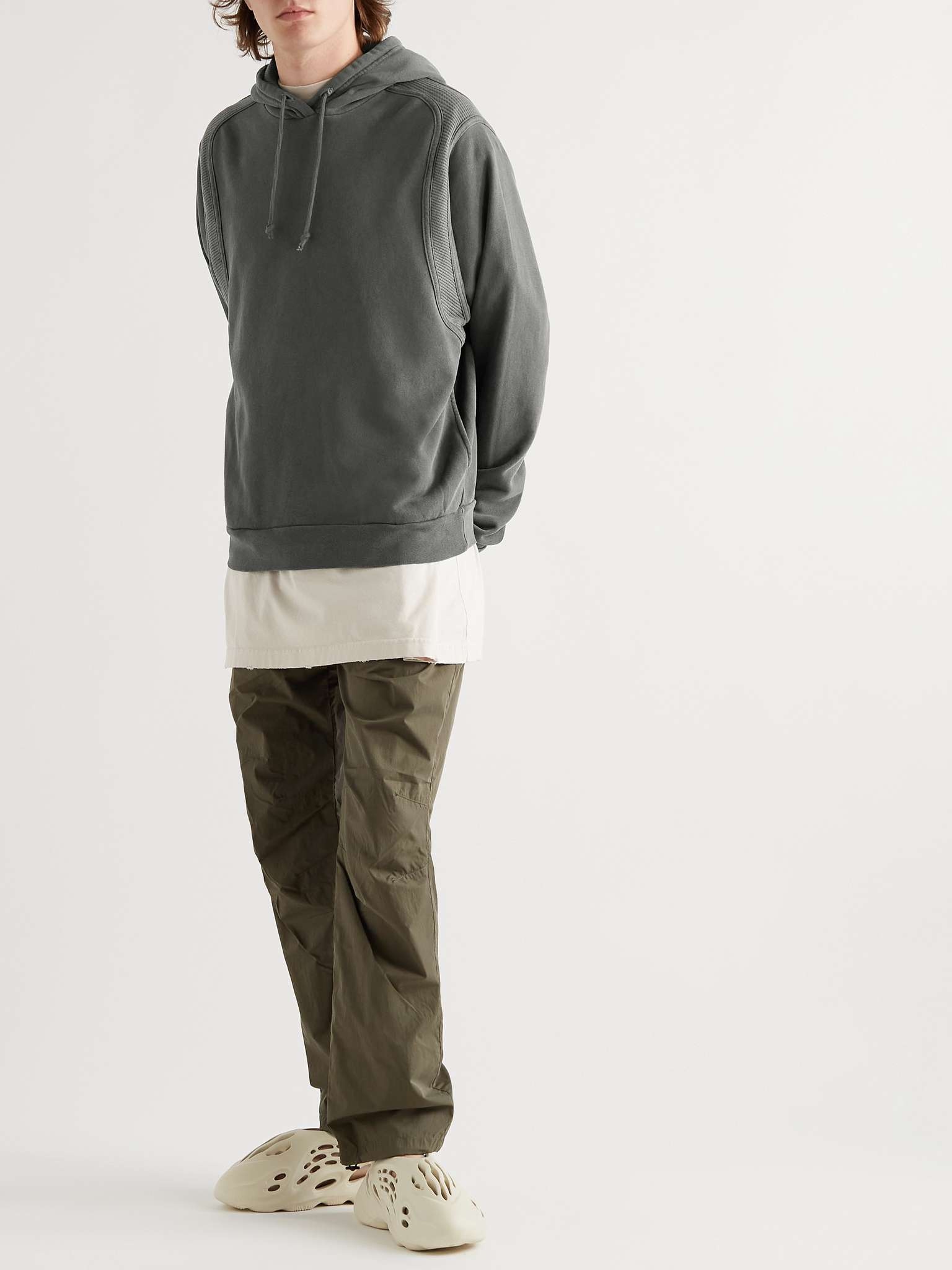 Panelled Cotton-Jersey Hoodie - 2