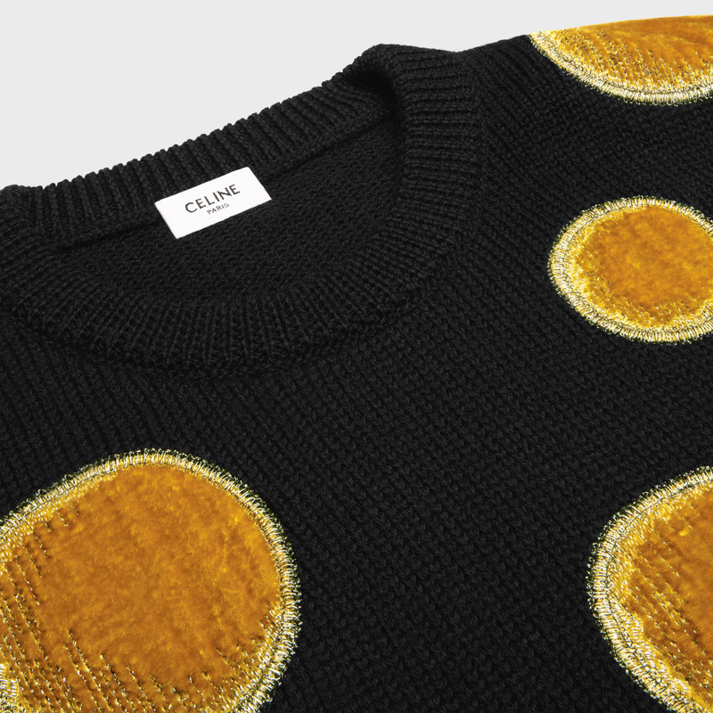 crew neck sweater in velvet wool 3