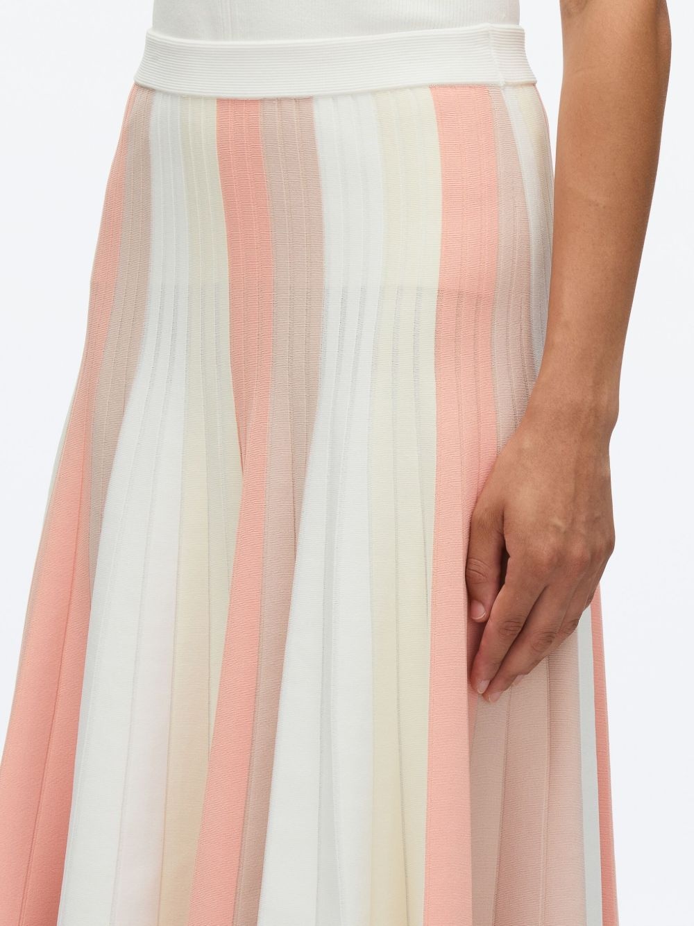 striped midi skirt - 7