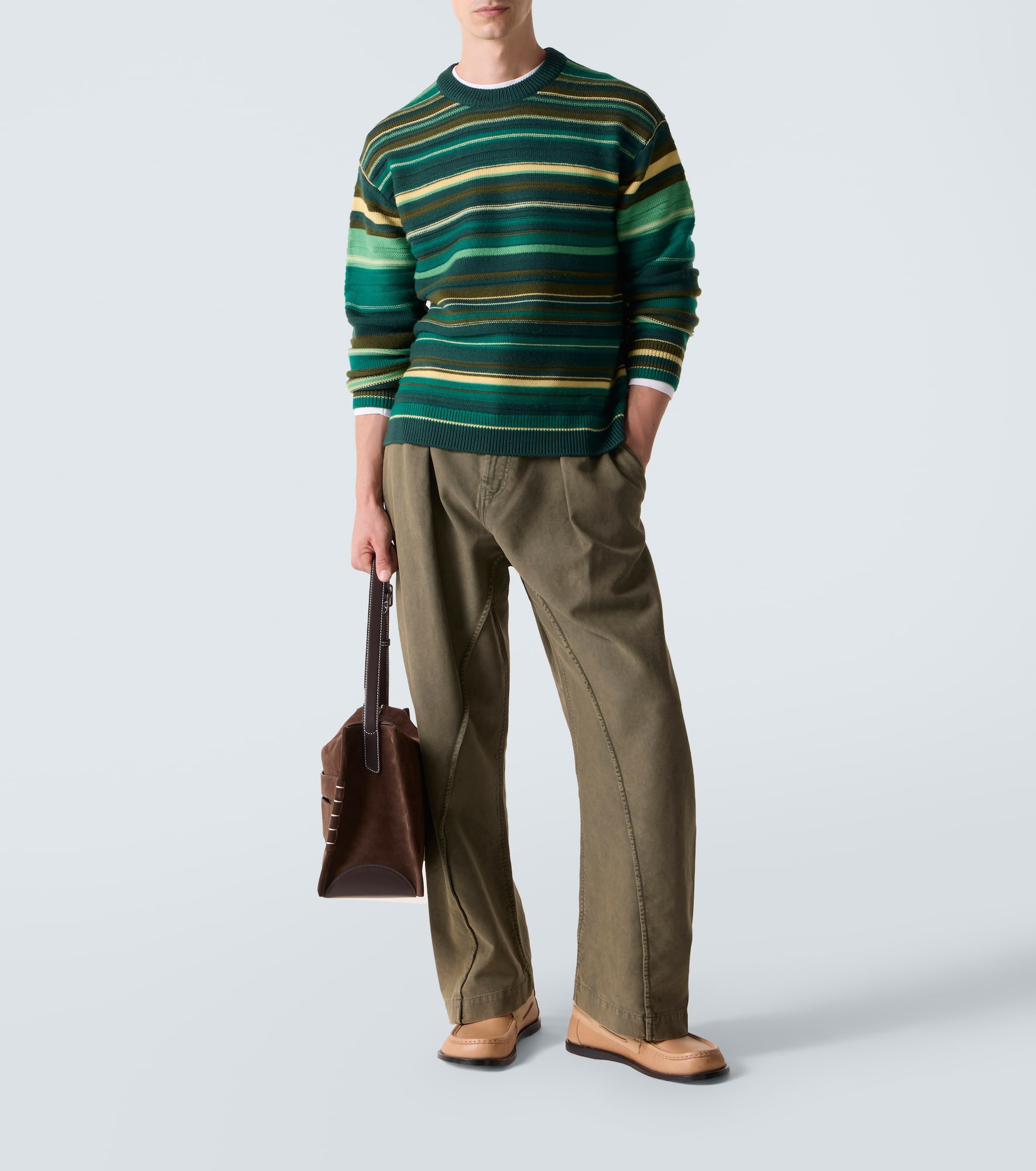 Striped wool sweater - 2