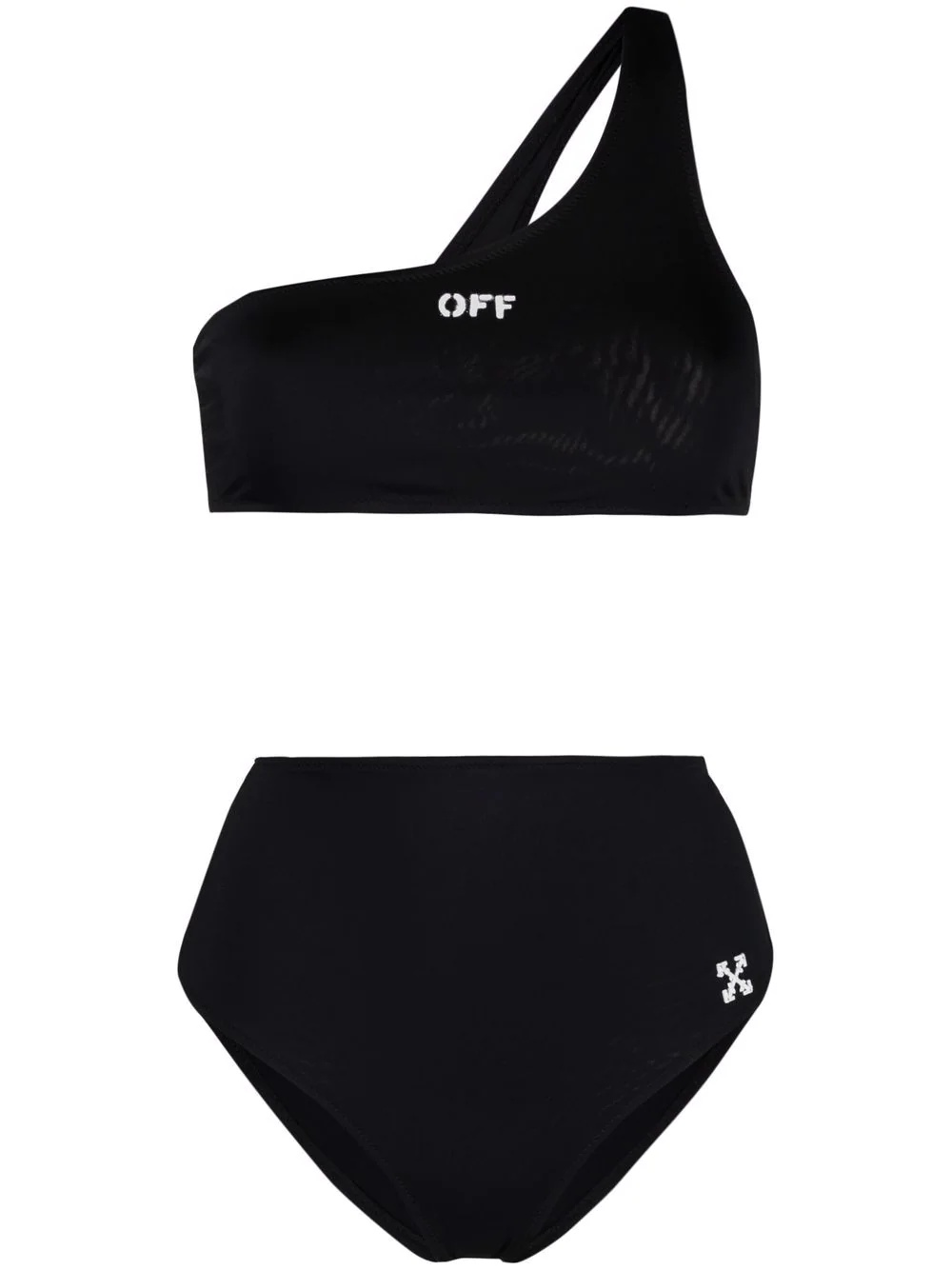 Arrows motif high waist bikini - 1