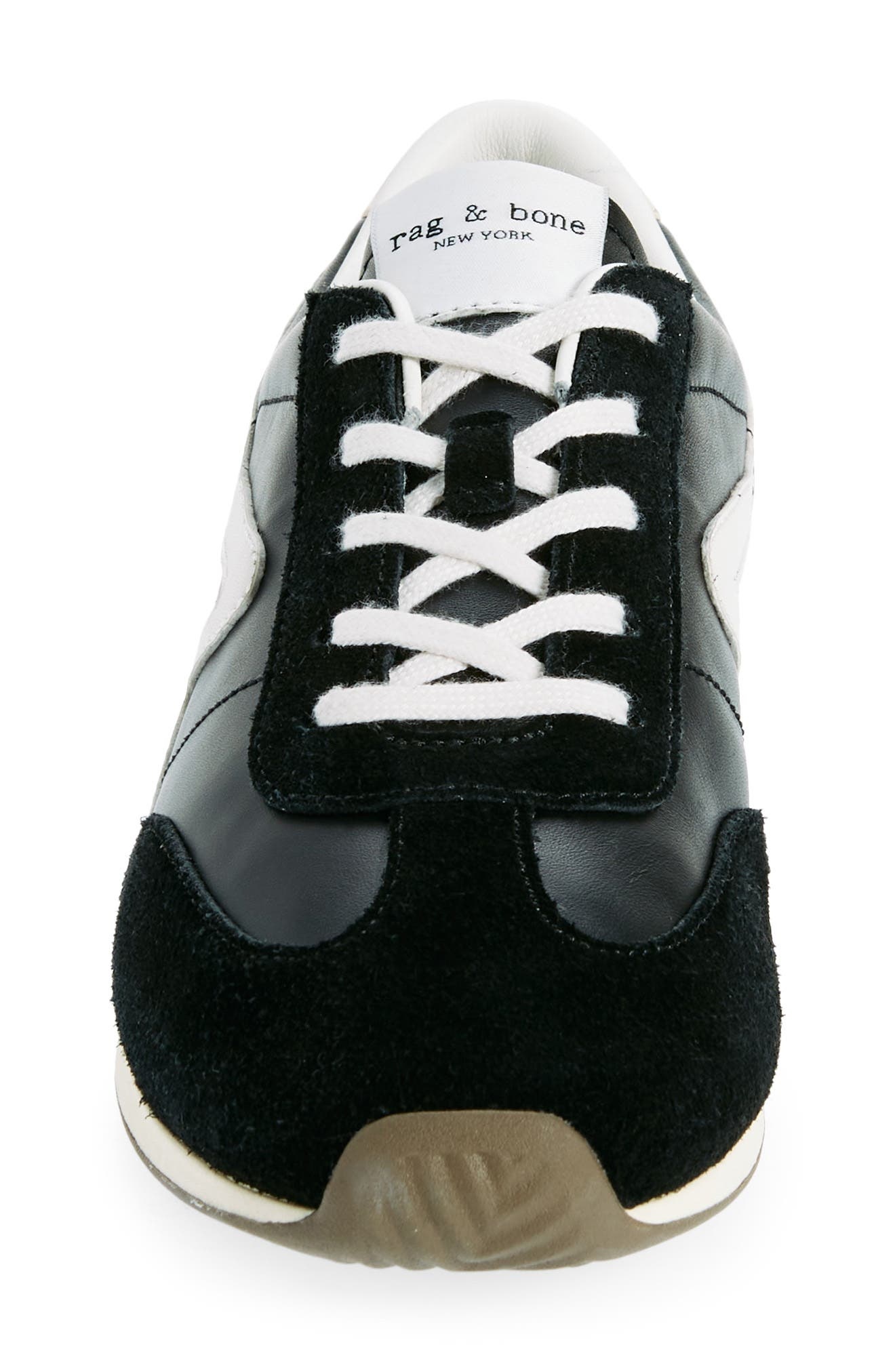 rag & bone Retro Runner Slim Sneaker in Black at Nordstrom - 4
