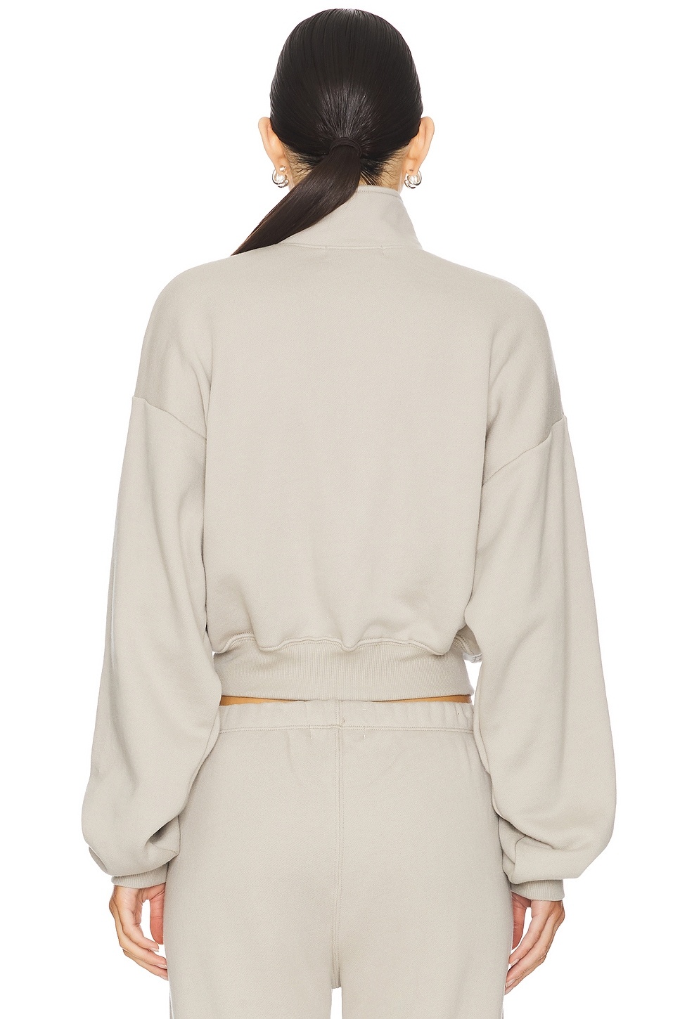 Cropped Half Zip Pullover - 3