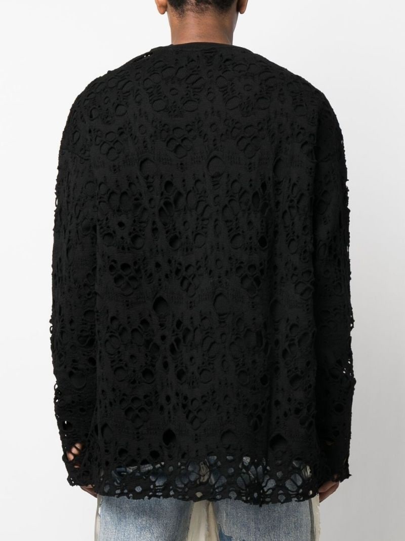 spider-layer knit crewneck sweatshirt - 4