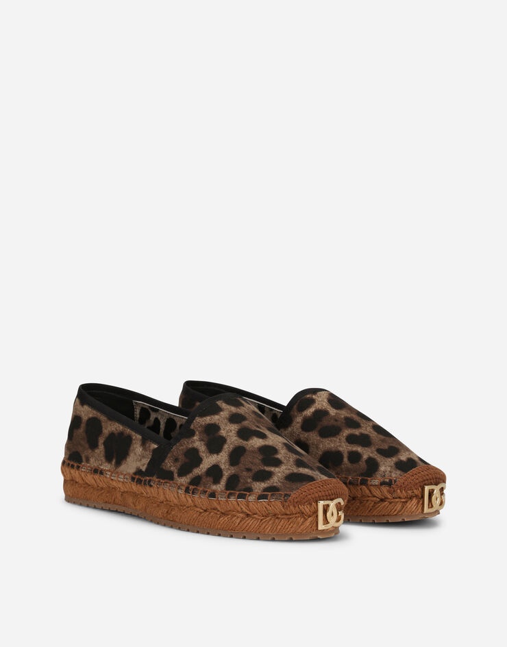 Leopard-print fabric espadrilles - 2