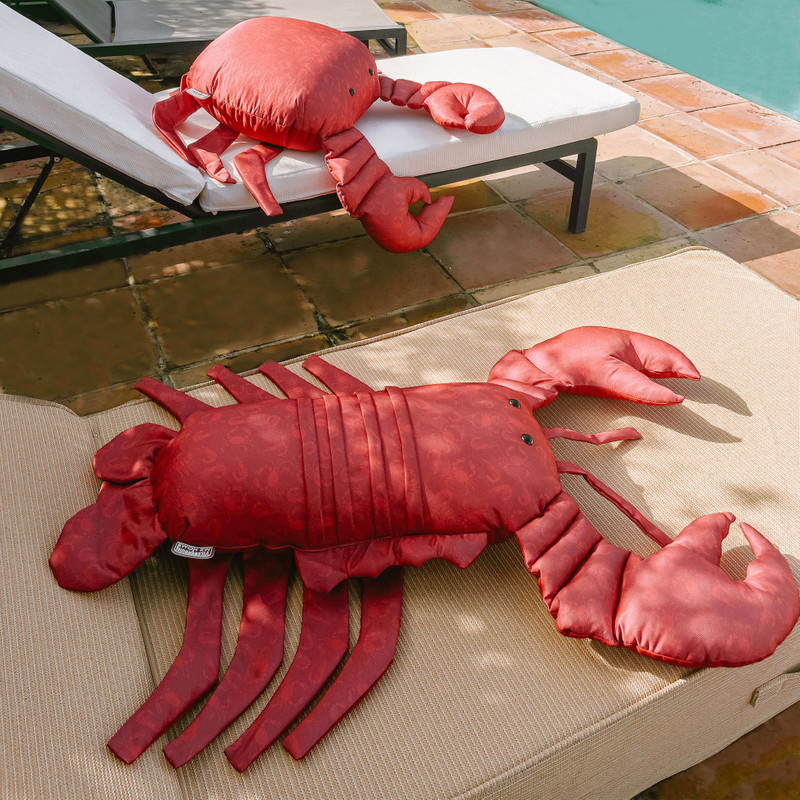 Vilebrequin Red Lobster Cushion Crabs And Lobsters - VBQ x MX HOME outlook