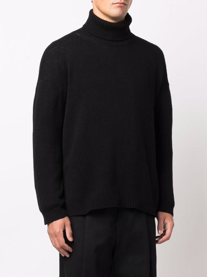 cashmere rollneck jumper - 3