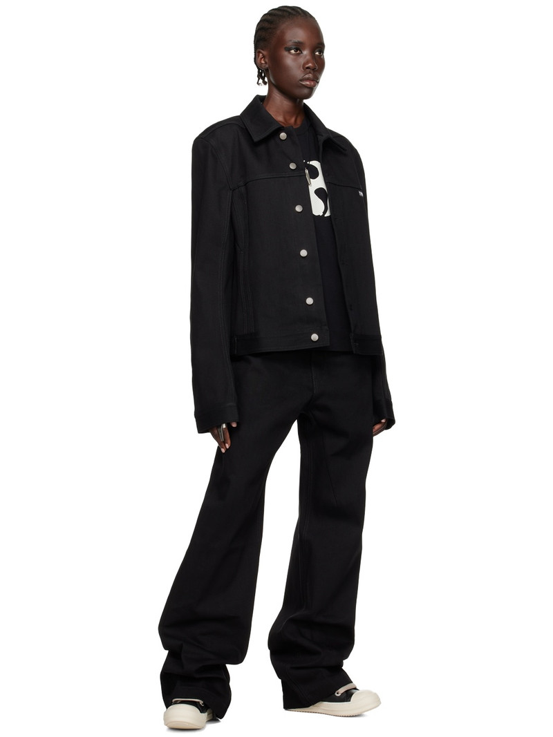 Rick Owens SSENSE Exclusive Black KEMBRA PFAHLER Edition Denim Jacket outlook
