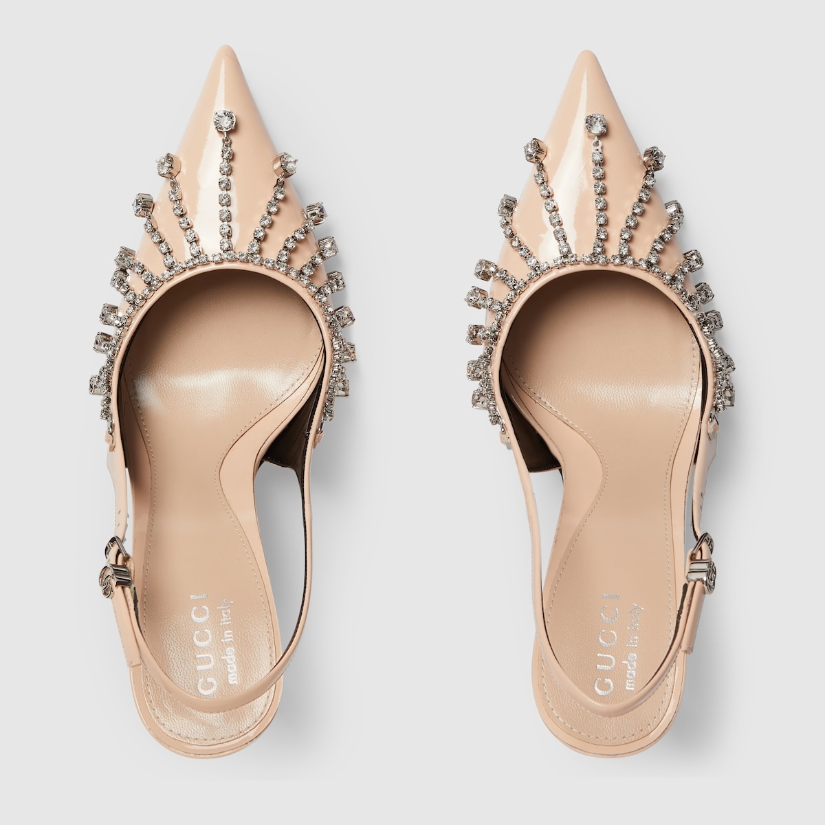 Women's pump with crystal chain - 5