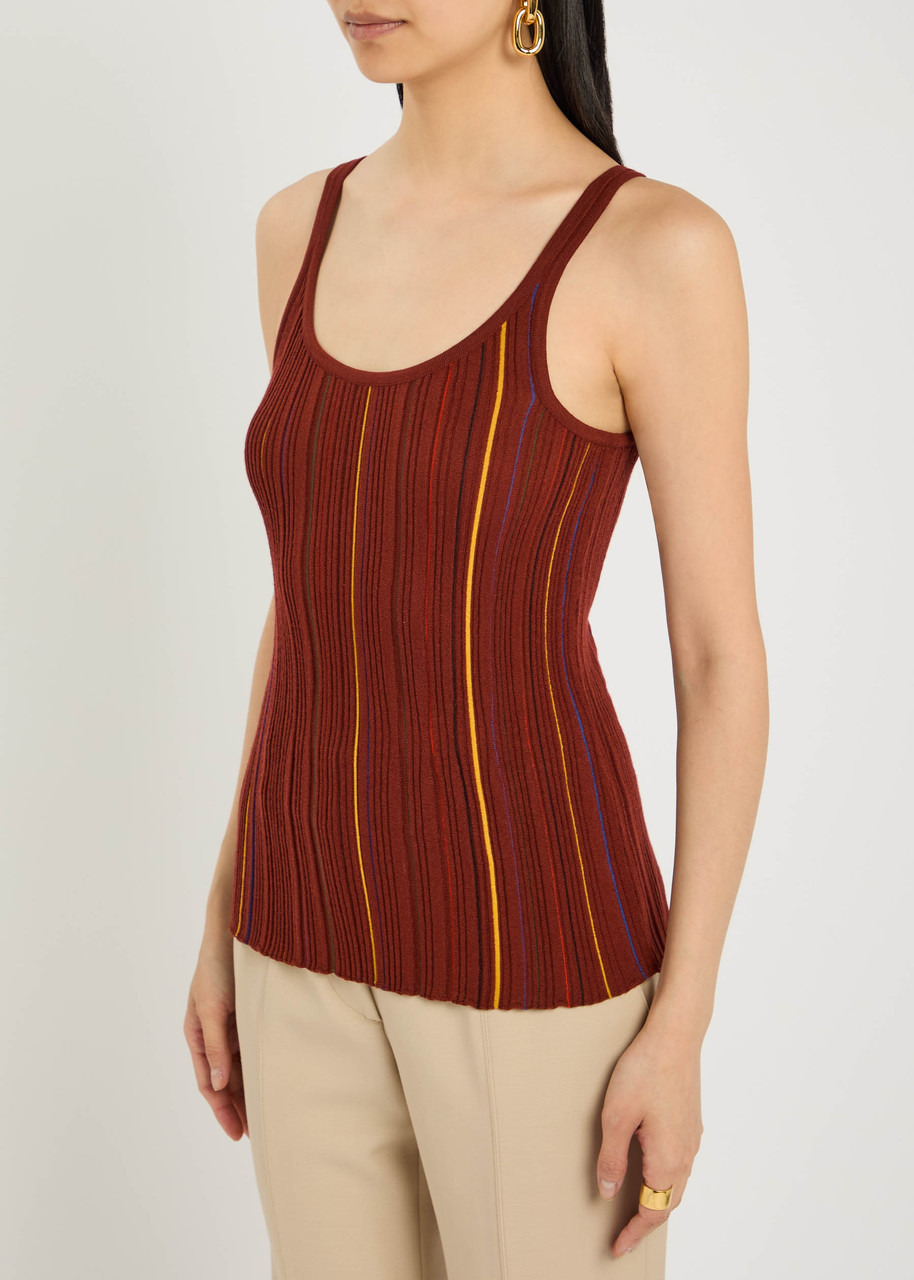 Gabriela Hearst Yara Striped Knit Tank - 2
