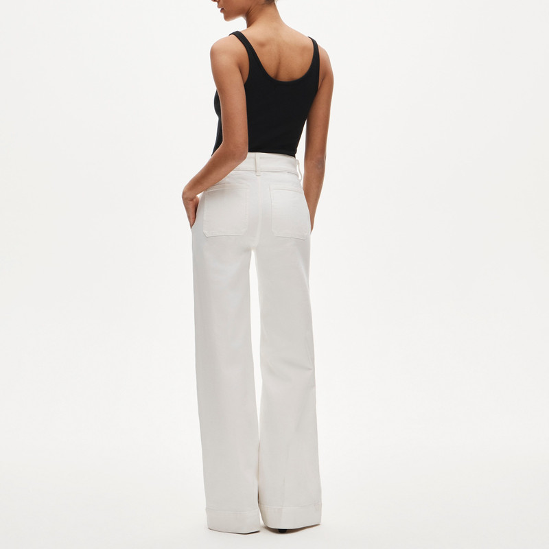 Denim trouser jean with stacked buttons 5