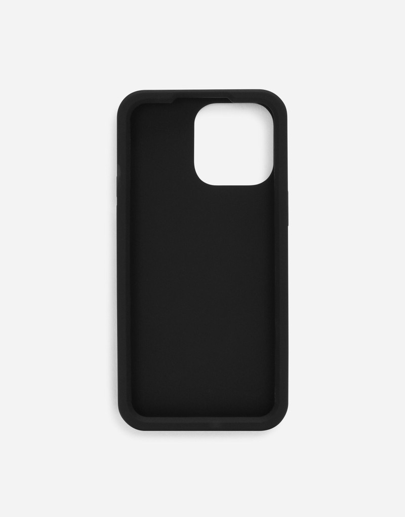 Dolce & Gabbana Rubber iPhone 14 Pro Max Cover with DG logo outlook