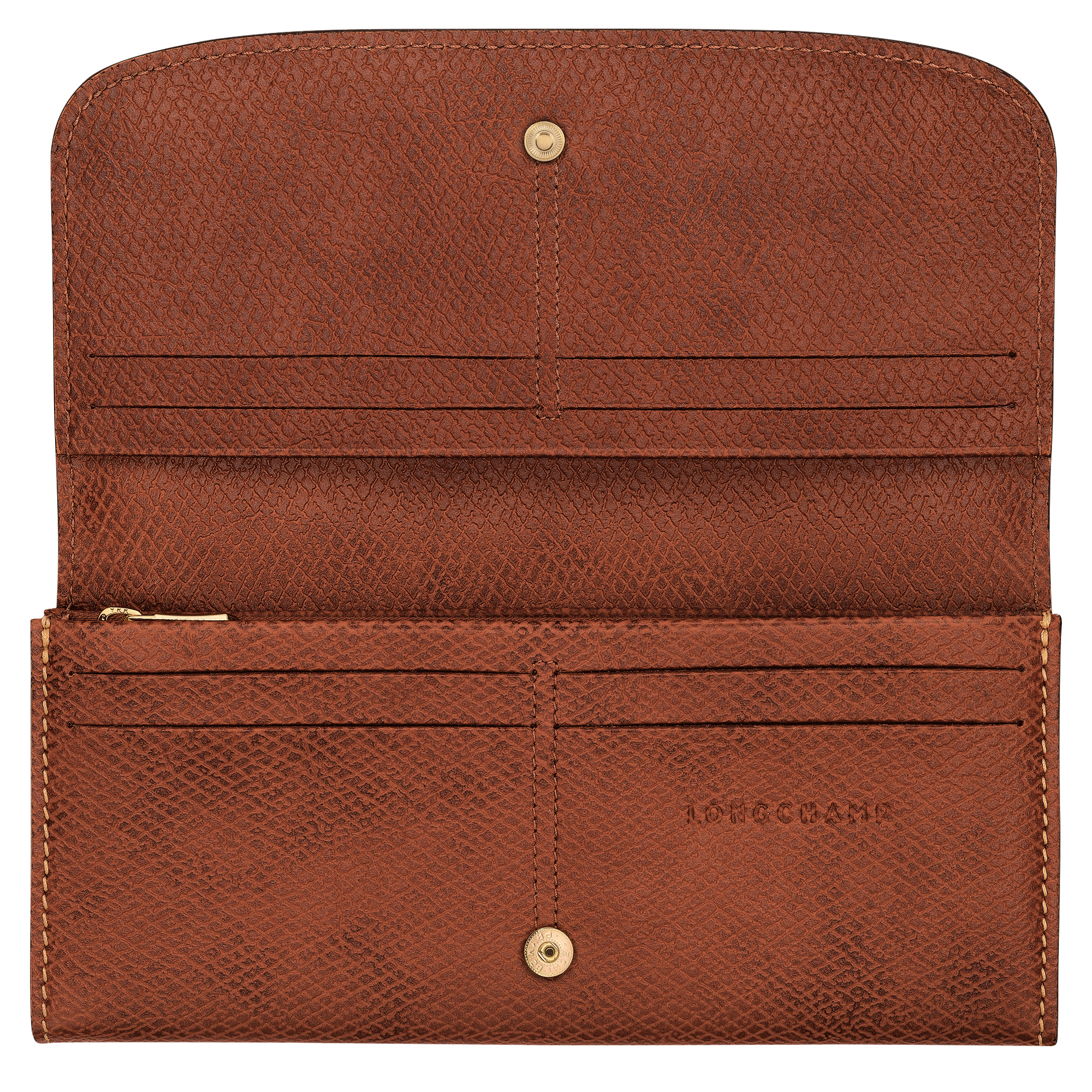 Épure Long continental wallet Brown - Leather - 3