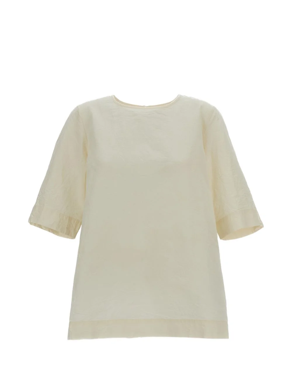 short-sleeved crinkled T-shirt - 1