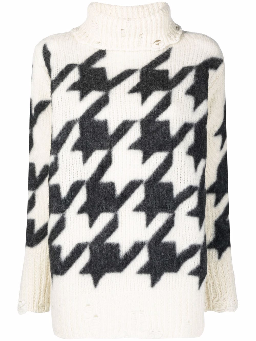 houndstooth pattern jumper - 1