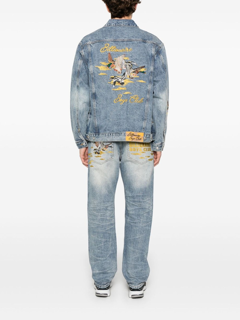 BILLIONAIRE BOYS CLUB duck-embroidered denim jacket outlook