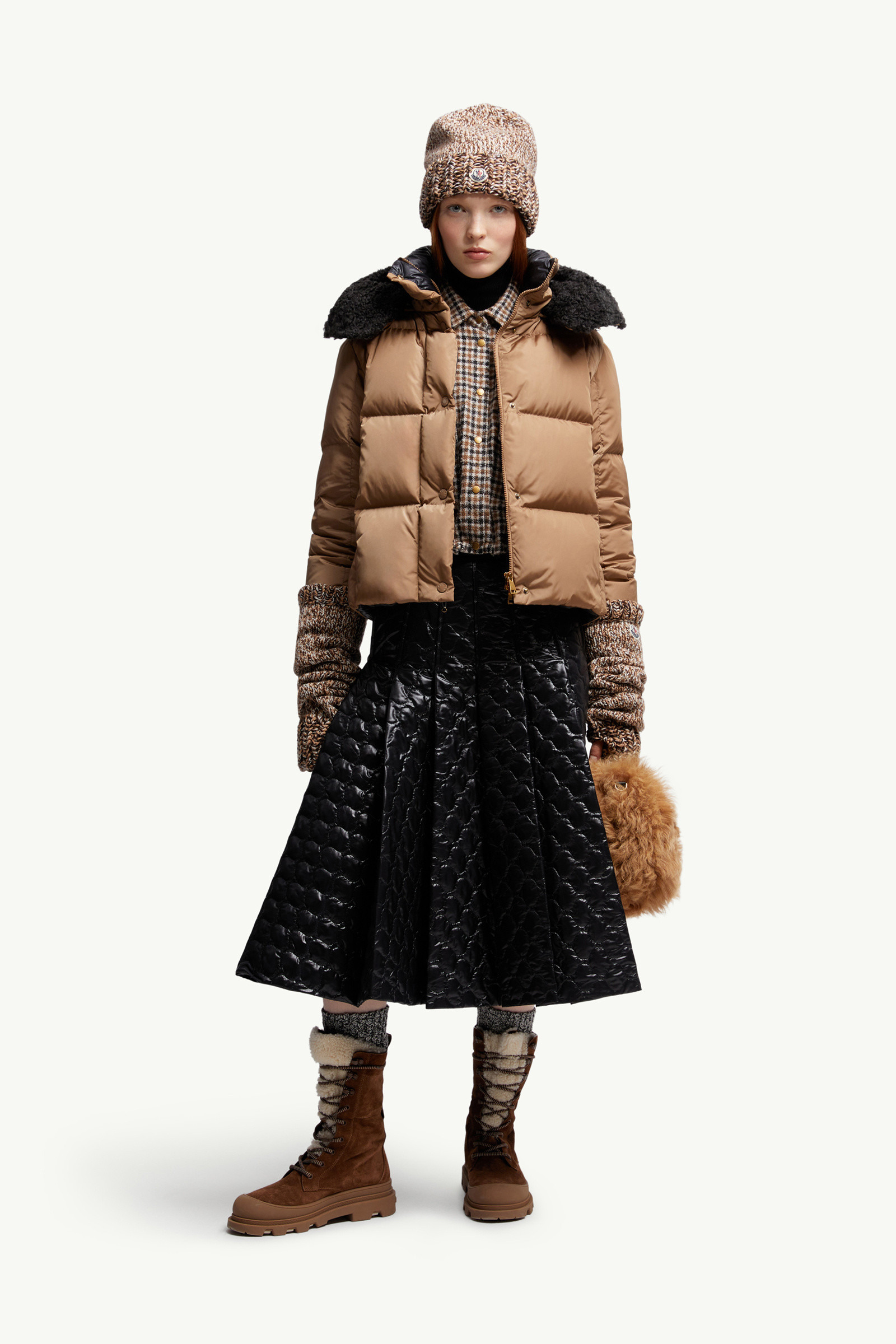 Castelnou Square-Quilted Hooded Short Down Jacket - 2