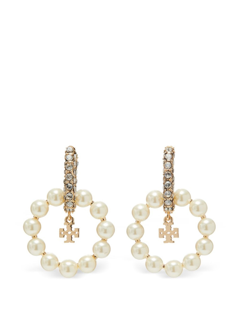 Moondance pearl hoop earrings 1