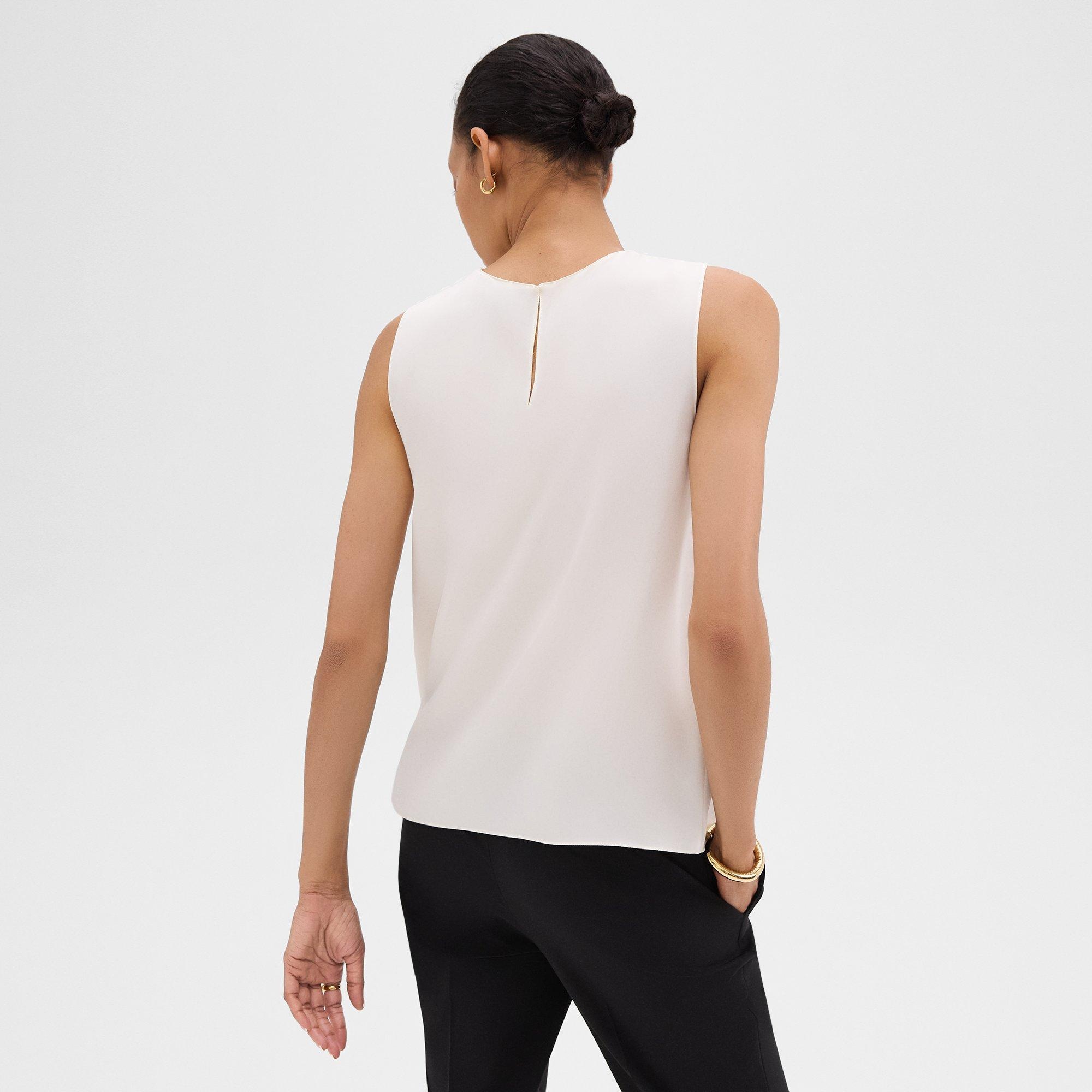 Shell Top in Silk Georgette - 4