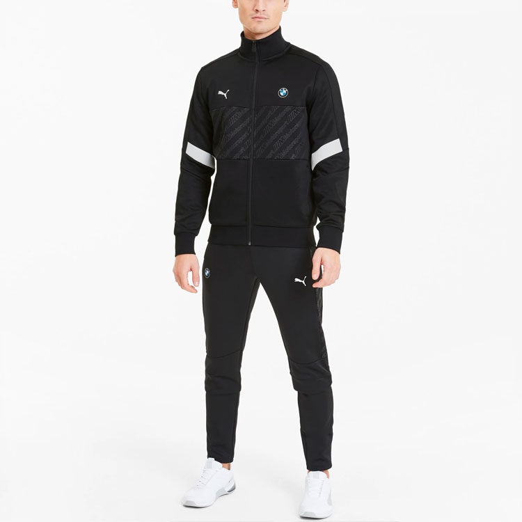 PUMA x BMW Motorsports Track Jacket 'Black White' 596094-01 - 3