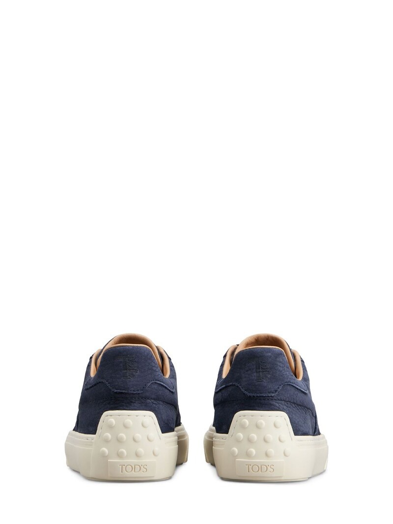 Suede low top sneakers - 4