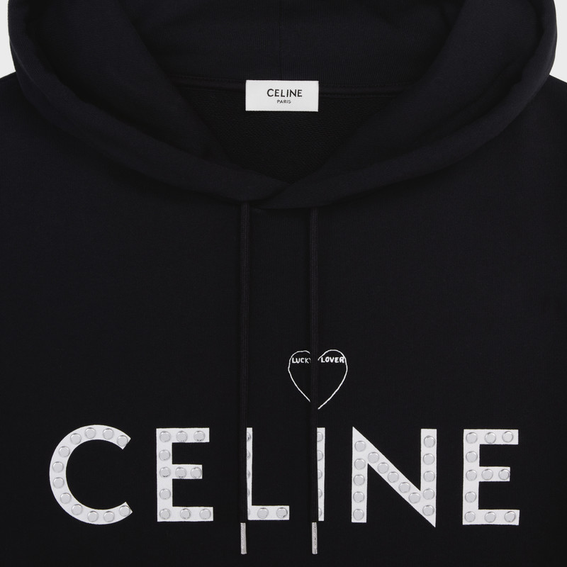 HOODIE IN COTTON FLEECE WITH ARTIST PRINT 3