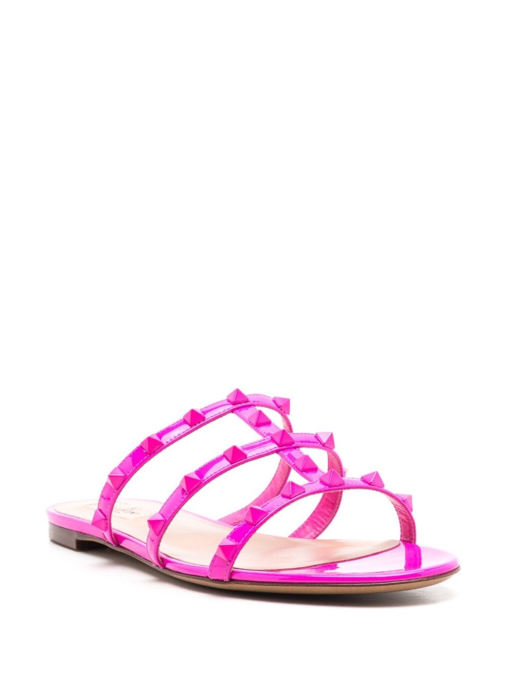 Rockstud-embellished slip-on sandals - 2