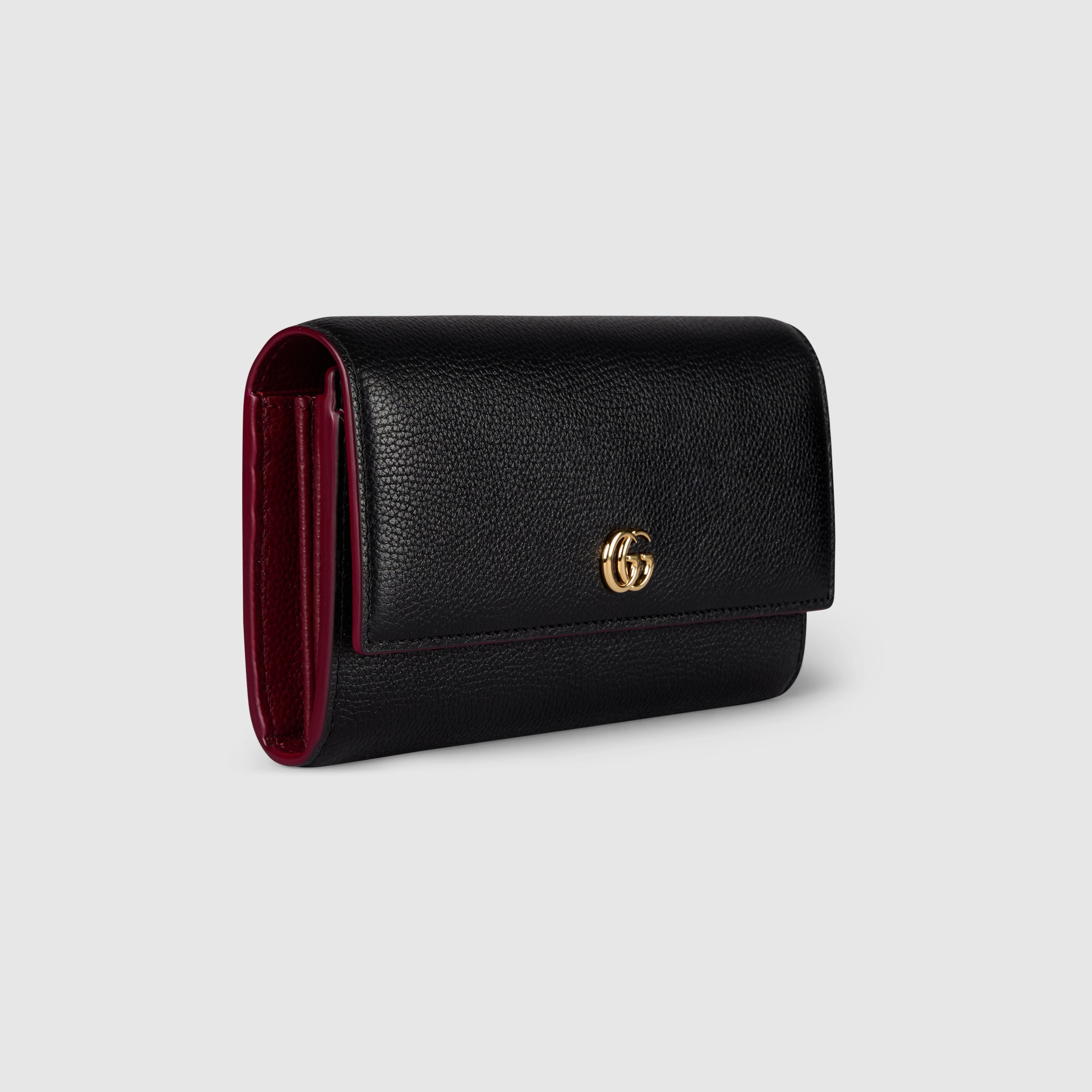 Bi-color GG Marmont continental wallet - 3