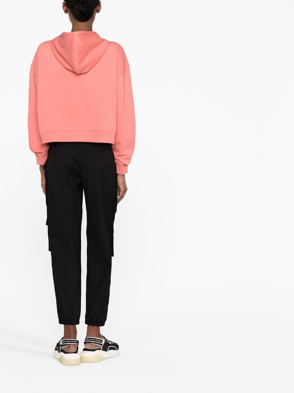 logo-print drawstring hoodie - 4