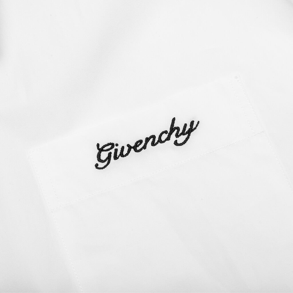 FLOWERS POPLIN SHIRT - WHITE - 4