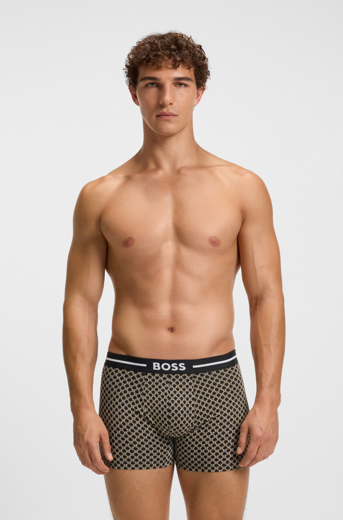 THREE-PACK OF STRETCH-COTTON BOXER BRIEFS WITH LOGO - 2