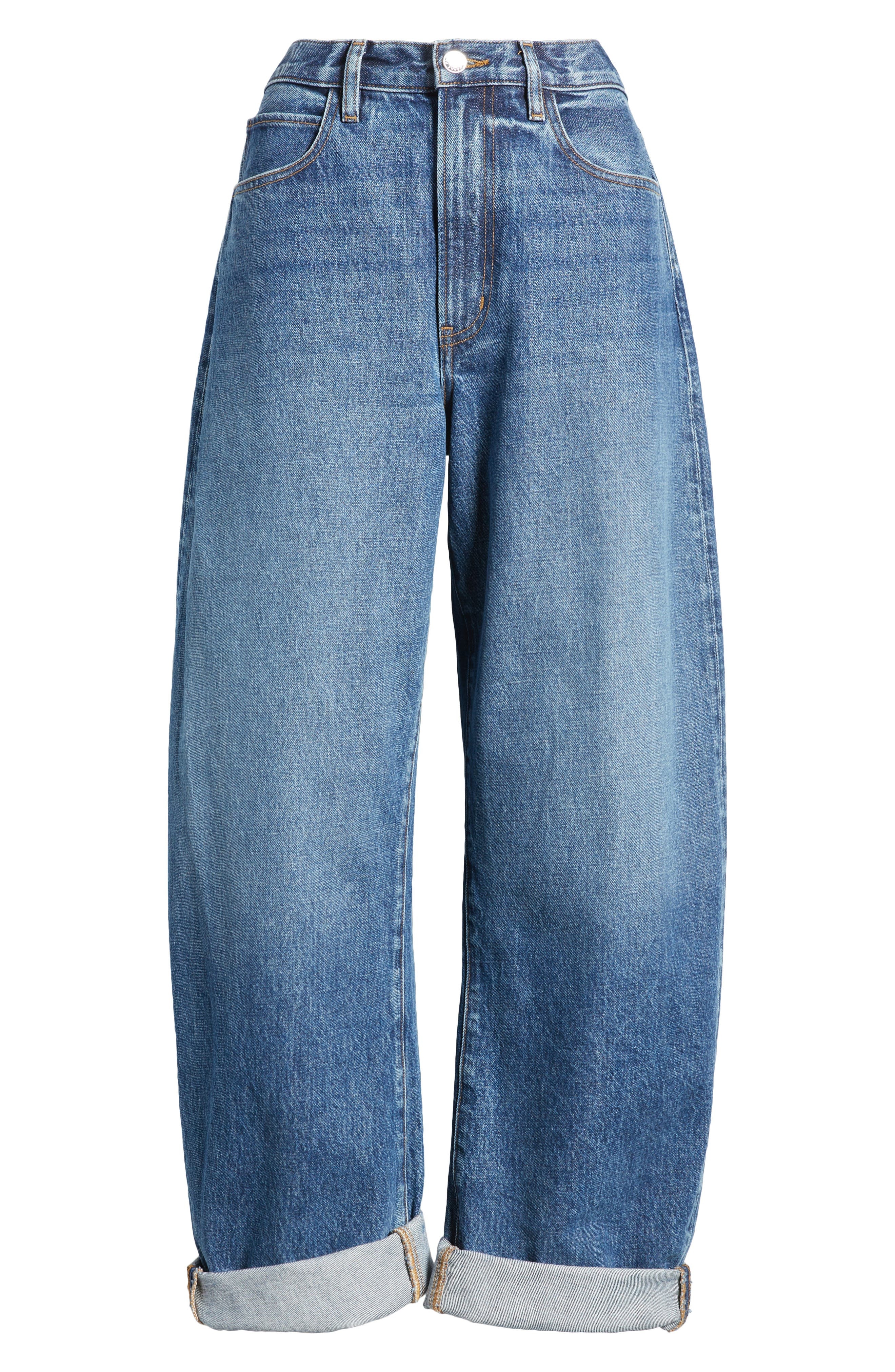 FRAME Bubble Nonstretch Baggy Jeans in Westbury at Nordstrom - 5