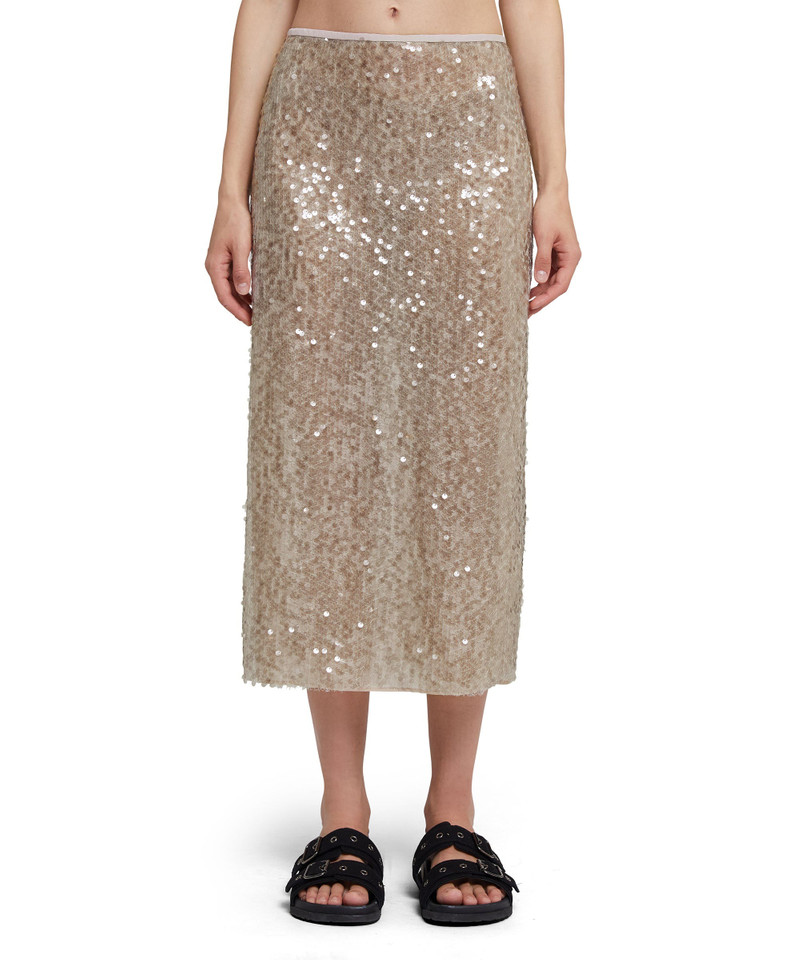 MSGM Midi dress with sequined fabric outlook
