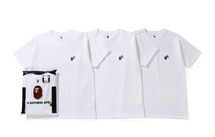 A Bathing Ape x READYMADE Crossover Logo Round Neck Pullover Short Sleeve Pack 'White' 1H23-183-901 - 2