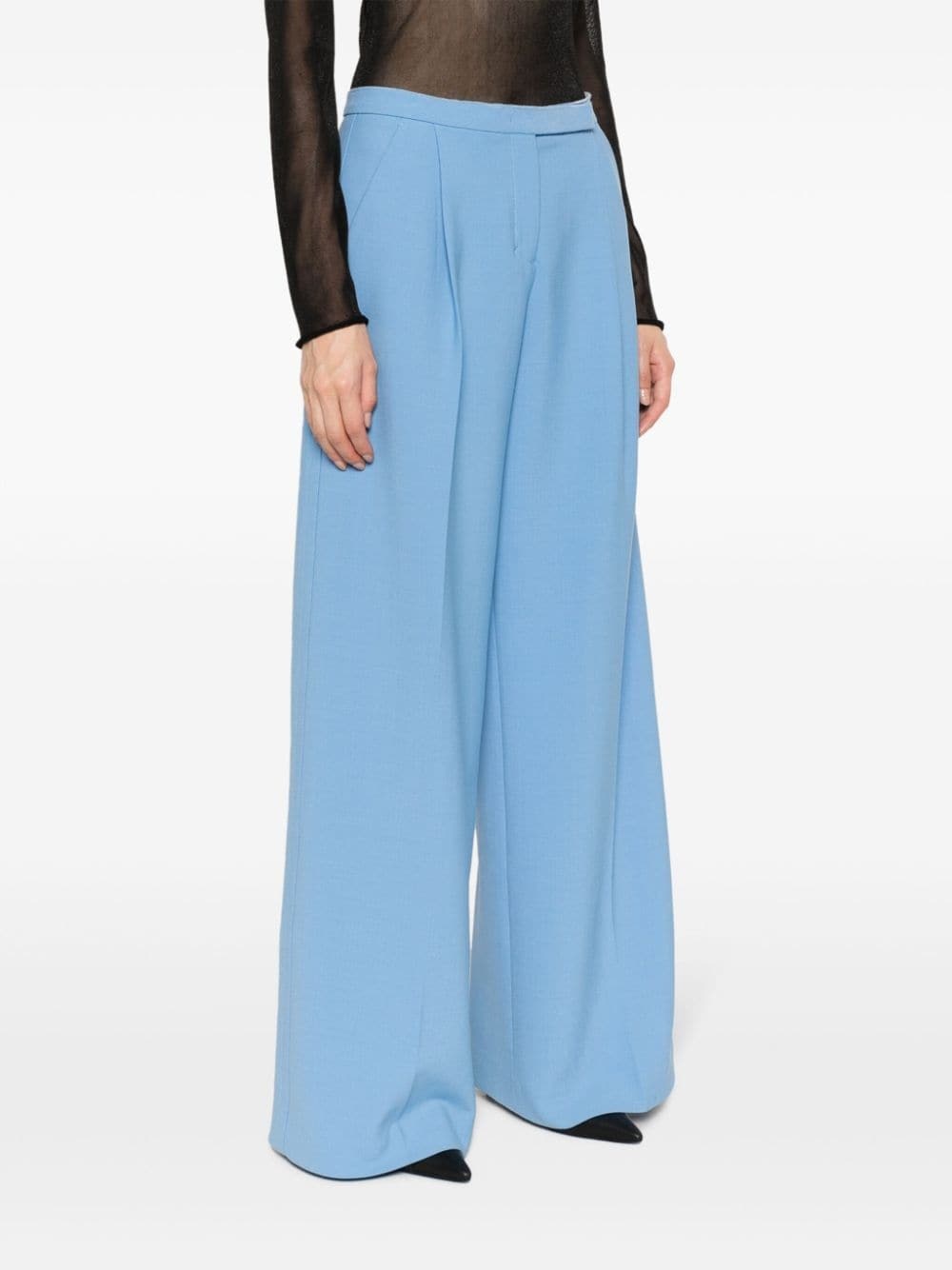 pleat-detail palazzo pants - 3