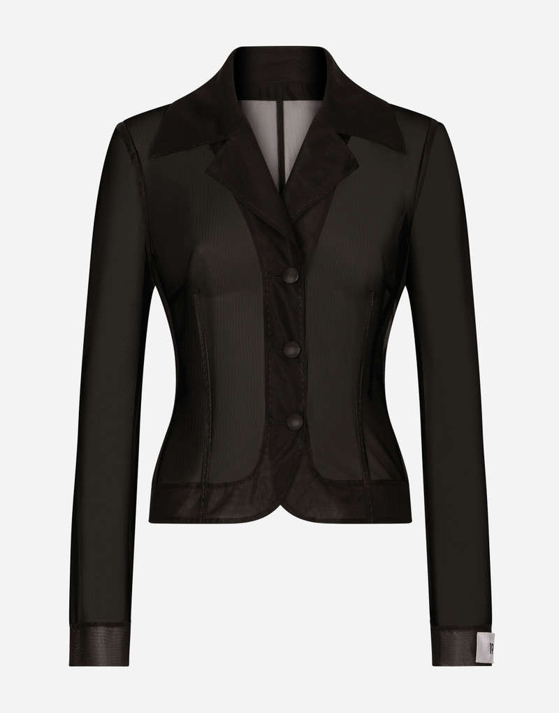 Single-breasted marquisette Dolce jacket 1