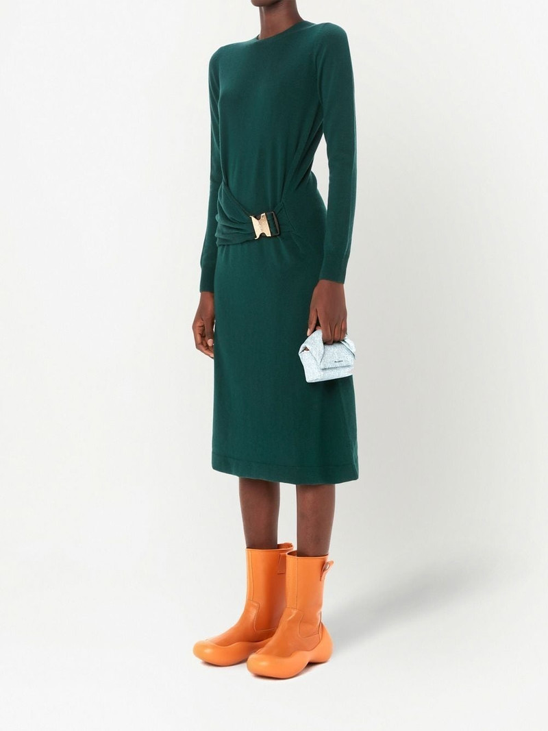 JW Anderson buckle-waist midi dress outlook