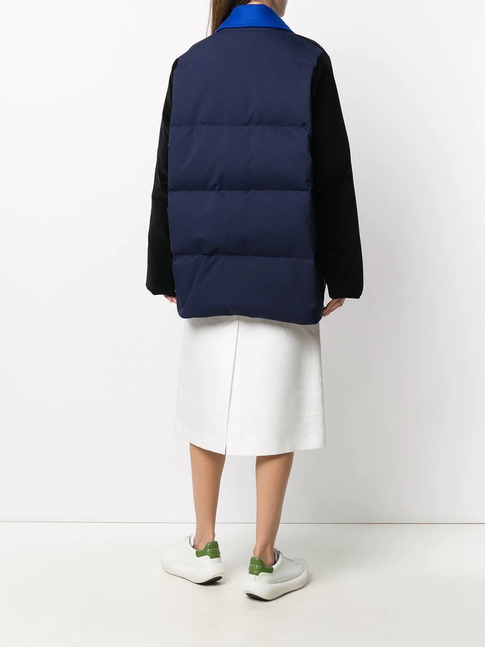 contrast panel detail padded jacket - 4